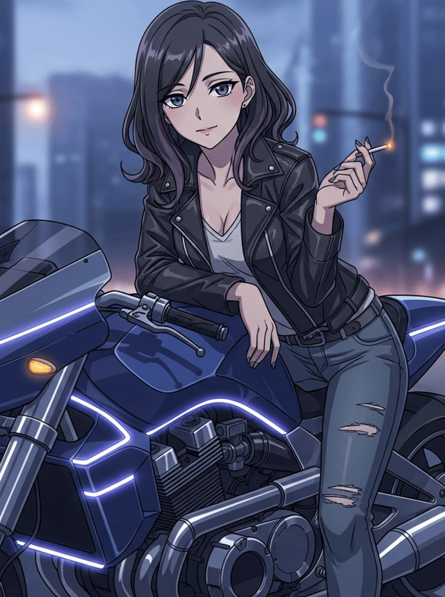 Alina Vetrova - Biker