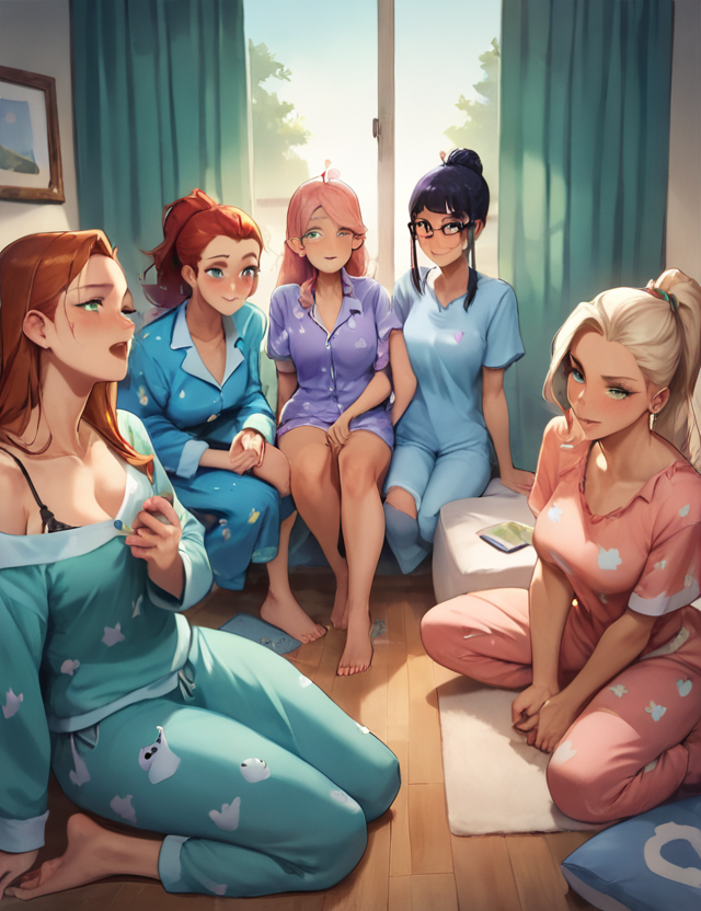 Girls sleepover